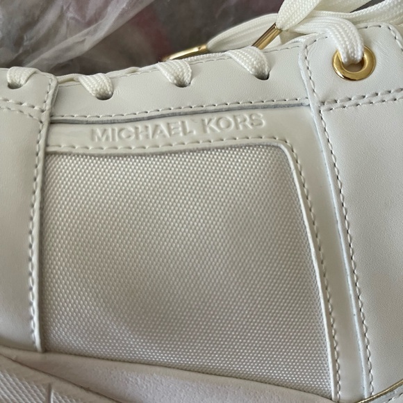 Michael Kors Georgie Trainer Tech Canvas/Optic White Model 43F8GEFS4D New in Box - Picture 7 of 11
